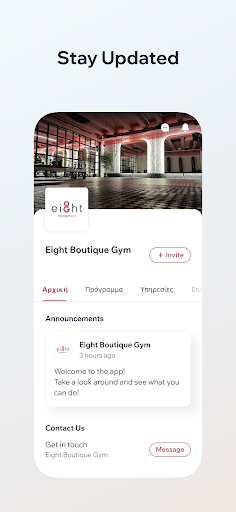 EIGHT BOUTIQUE GYM Screen 3