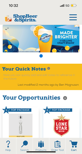 Android application ShopBeer&Spirits screenshort