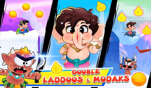 Android application Baby Ganesha - Modak Run screenshort