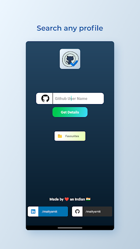 GitHub Peek - View and Follow Screen 2