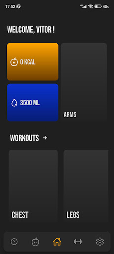 Android application GymTracker screenshort