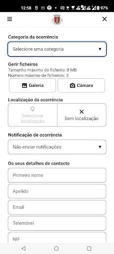 Participa ocorrências Vinhais Screen 3