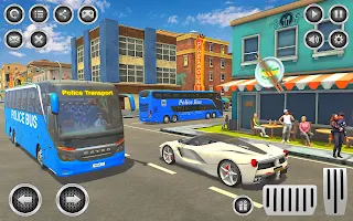 US Police Bus Simulator Game - Screenshot 2