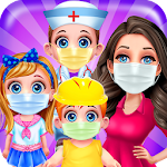 Mommy Birth Triplet Babies Learn Daily Professions Apk