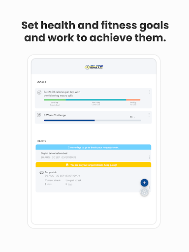 Screenshot of Elite Health and Fitness