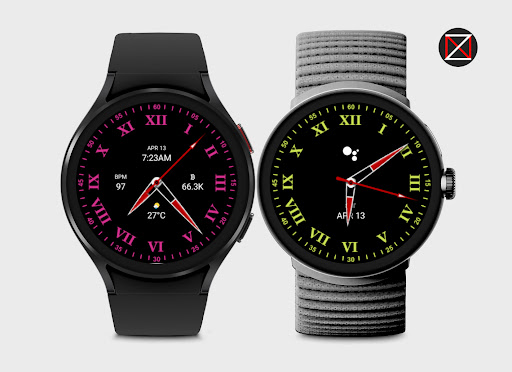 Black Analogue C Watch Face Screen 3