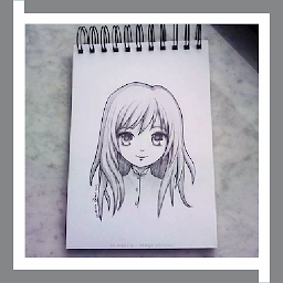 「Pretty Girl Drawing Sketch」圖示圖片