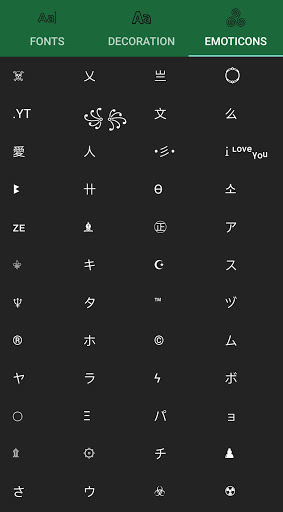 Gaming Name & Symbol Generater Screen 3