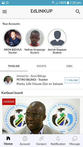 EdLINKUP Screen 3