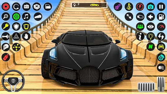 GT Car Stunt Race: Mega Ramps