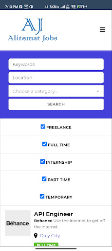 Alite Jobs Screen 2