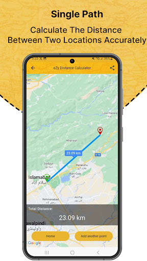 Screenshot of eZy Distance Calculator