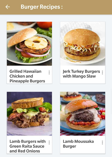 Burger Recipes Offline