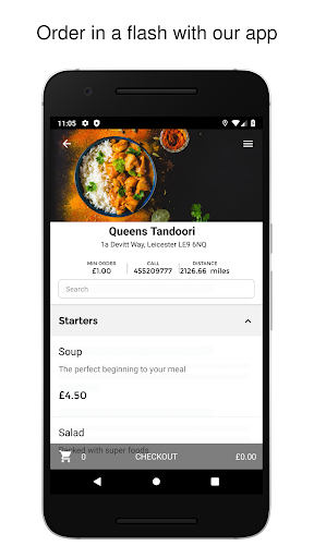 Android application Queens Tandoori screenshort