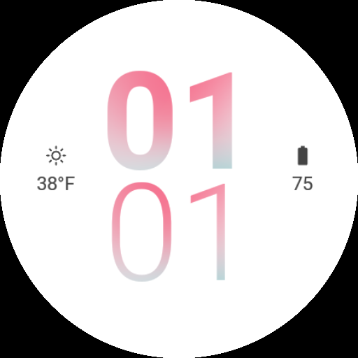 Clean Modern Pink Watch Face screenshot 5