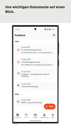 W&W Kundenportal Screen 3