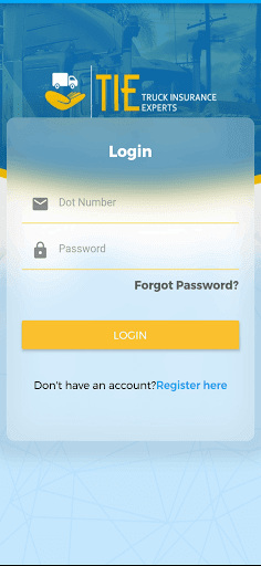 Android application Truck Insurance screenshort
