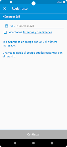 Android application Movilizate screenshort