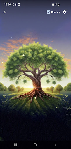 Android application Ancient Tree Wallpaper Gallery screenshort