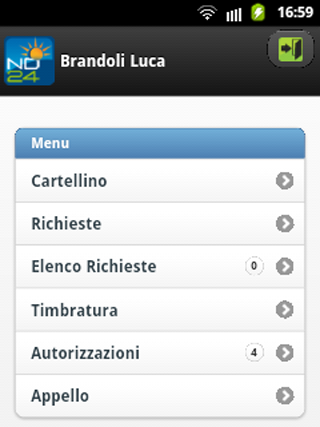 Android application ND24 InfoDay Pocket screenshort
