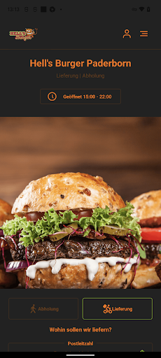 Android application Hell's Burger Paderborn screenshort