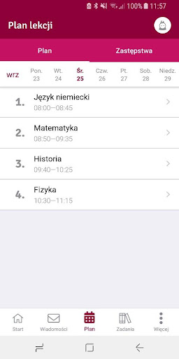 Dzienniczek VULCAN screenshot 1