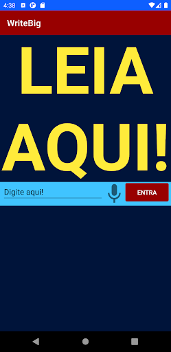 Android application WriteBig screenshort