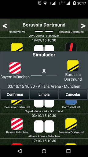 Vista previa de la aplicación
