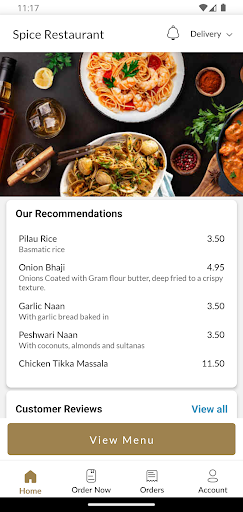 Spice Restaurant Screen 2