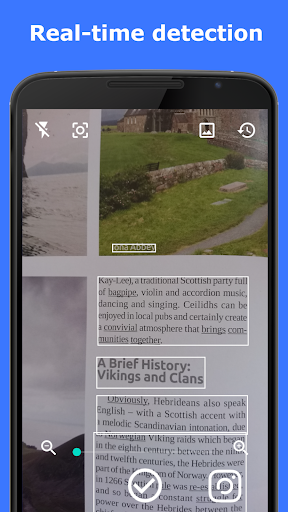 Android application OCR Text Scanner screenshort