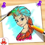 Kids Princess Coloring Book icon