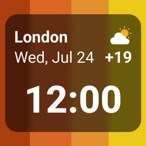 World Clock Widget & Weather Logo