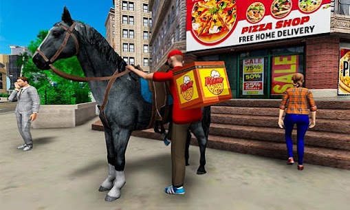 Mounted Horse Riding Pizza v1.0.6 Mod Apk (Unlmited Money/Unlock) Free For Android 1
