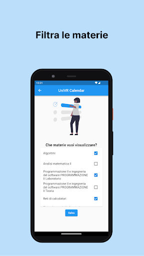 UniVR Calendar Screen 3