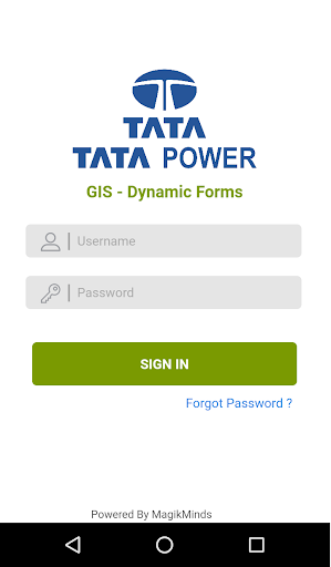 Android application Tata Power Dynamic Forms screenshort