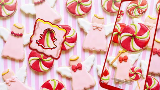 Pink Sweet Candy Theme Screen 2