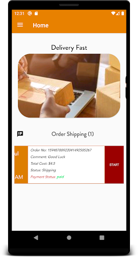 Rapidgo Driver Parcel