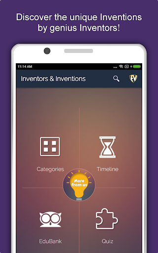 Screenshot of Inventions and Inventors App