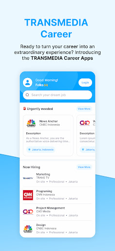 Android application TRANSMEDIA Career screenshort