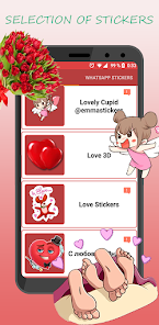Screenshot 1 WASticker maker de corazones android