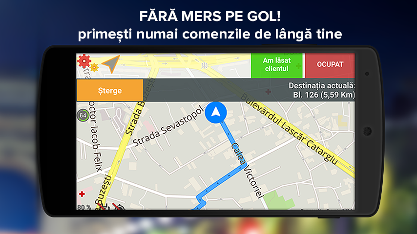 Android application Clever Taxi Sofer screenshort
