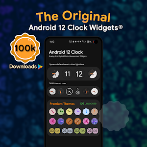 Android 12 Clock Widgets 15.5