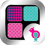 Pink n Blue Patterns Wallpaper icon