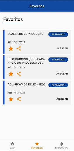 Android application E-Compras screenshort