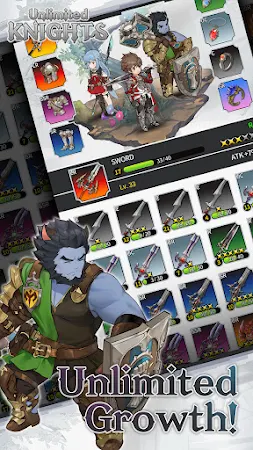 Game screenshot Unlimited Knights: Speedy RPG hack