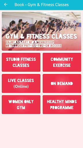 Android application University of Bristol Sport screenshort