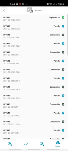 My Tracking Screenshot