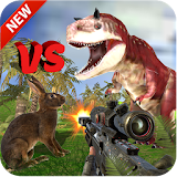 Rabbit Vs Dinosaure Hunter free icon