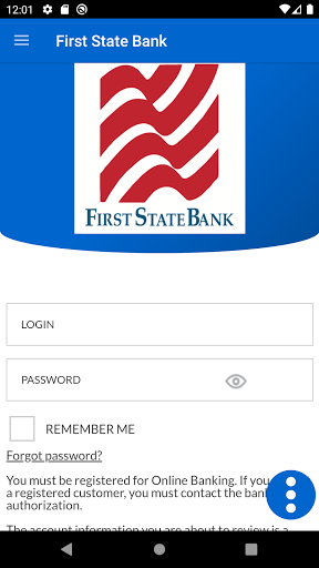 Android application First State Bank Valliant screenshort