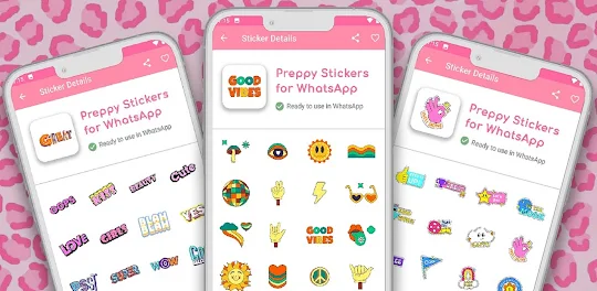 Preppy Stickers for Whatsapp